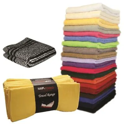 Hair Tools Salon Towels PACK 12- ALL COLOURS ***FREE POSTAGE*** • £34.85