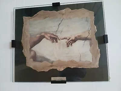 Studio Erre Fresco Reproduction Fragment Of Michelangelo La Creazione Cert. Auth • $225.99