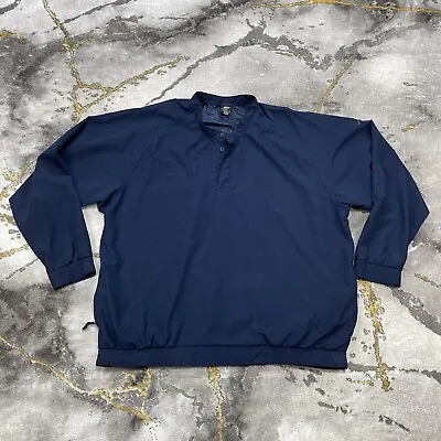 Vintage Nike Golf Windbreaker Jacket Men’s Large NikeGolf Pullover Pockets Blue • $25.27