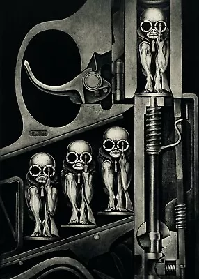 £3.99 • Buy HR GIGER POSTER WALL ART - CHOOSE SIZE - FRAMED OPTION C