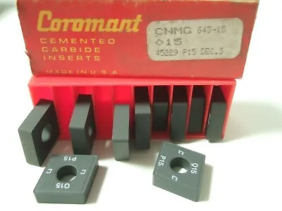 10 SANDVIK Coromant CNMG 643 15 015 45229 P15 Carbide Inserts Lathe Mill Turning • $26.70