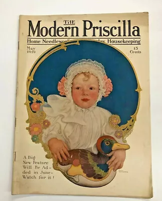  Modern Priscilla Magazine 1919 May Needlework Clothing Fashions Vintage Ads • $15.99