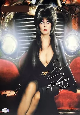 Elvira Signed 11x14 Photo 'Mistress Of The Dark' PSA 9A20377 • $93.71