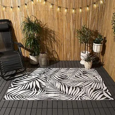 Outdoor Rug Large Garden Floor Patio Waterproof Leaf Deck Mat Non Slip • £11.99