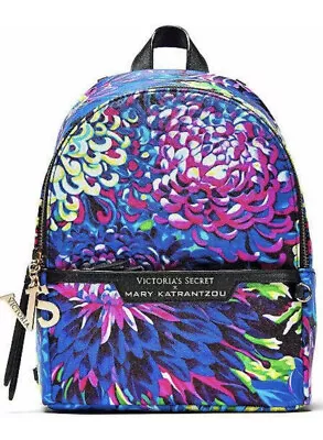 Victoria’s Secret Mary Katrantzou Small City Backpack BLUE FLORAL • $49.99