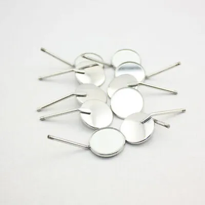 20 Pcs Dental Mouth Mirror Handle Stainless Steel Reflector Front Surface #5 #4 • $13.11