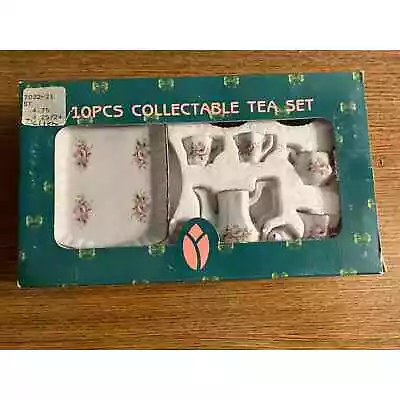 Delton 10 Piece Mini Tea Set Floral New In Box Vintage Collectors Tea Set • $9.99