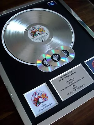 £174.99 • Buy Queen A Night At The Opera Lp Multi Platinum Disc Record Award Album