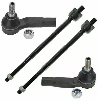 4 Pc Suspension Inner And Outer Tie Rod End Kit For Volkswagen Beetle Golf Jetta • $25.03