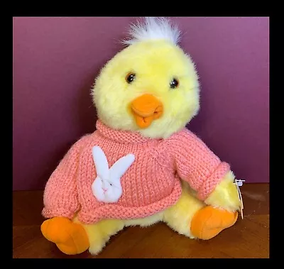 Adorable Duck Wearing Sweater With Rabbit Showing On Front • $10.99