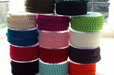 £5.75 • Buy Mini Pompom 5mm Tiny Ribbon Trim Trimming Bobble Braid Fringe Christmas