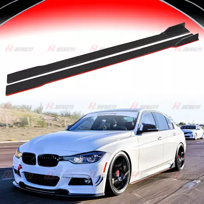 78.7  Red Line Side Skirt Extension Lip Rocker Panel For 3Series F30 E60 E90 E92 • $74.99