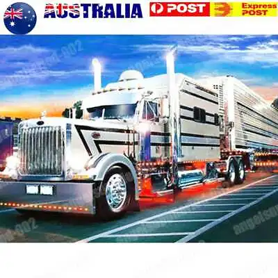 $10.60 • Buy 5D DIY Truck Full Round Diamond Painting Mosaic Picture Kits Wall Art Crafts Set