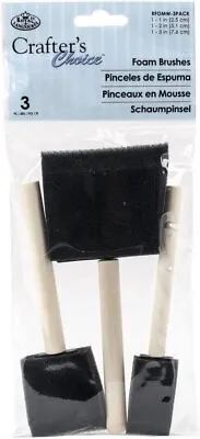 $4.99 • Buy RFOMW-3P Foam Brush, 3-Pack Darkassorted, 1 , 2  & 3 