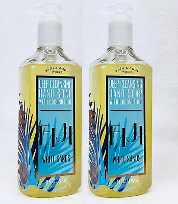 2 Bath & Body Works FIJI WHITE SANDS Deep Cleansing Hand Soap 8.0 Oz • $25.97