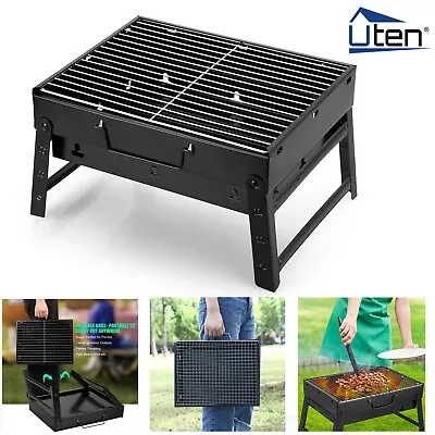 $21.84 • Buy Foldable BBQ Barbecue Charcoal Grill Stainless Steel Backyard Cooker Portable