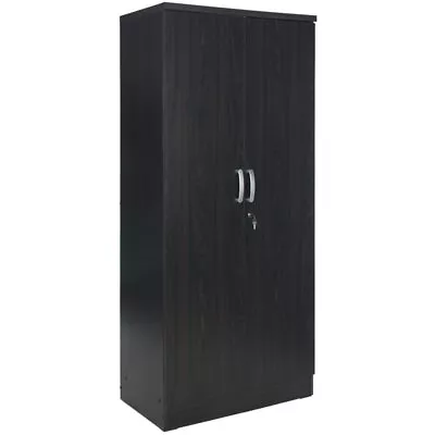 Pemberly Row Two Doors Modern Wood Armoire Wardrobe Cabinet In Tobacco • $251.02