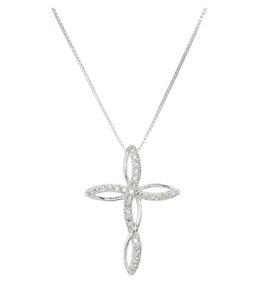 Cross Necklace Infinity Silver Pendant Women Jewelry Fashion 925 Sterling Silver • $8.99