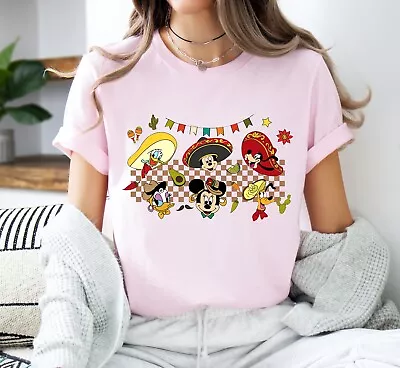 Mickey And Friends Happy Cinco De Mayo Mexican Fiesta Gift Tshirt Women • $18