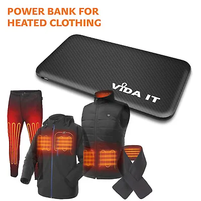 Slim 5V 2A Power Bank USB Charger Battery Pack For Heated Vest Jacket Gilet UK • £19.99