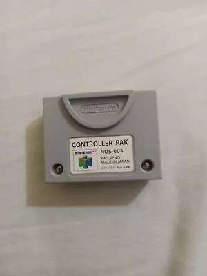 N64 Controller Pak NUS-004 OEM Official Nintendo 64 Memory Card - Tested & Works • $13.80