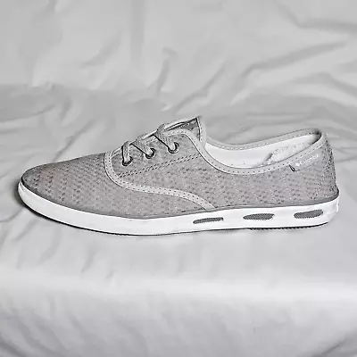 Columbia Vulc-N-Vent Lace II Gray Canvas Sneakers Deck Shoes Sneakers Size 11 • £12.65