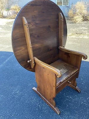 $1149 • Buy Ethan Allen Country Craftsman Pine Table Chair - Rare