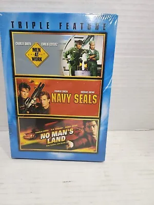 Triple Feature Dvd - Navy Seals Men At Work No Mans Land - Rare/oop • $15.29