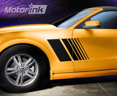 2013 2014 Ford Mustang Rally Fender Panel Strobe Side Stripes Retro Style Decals • $59