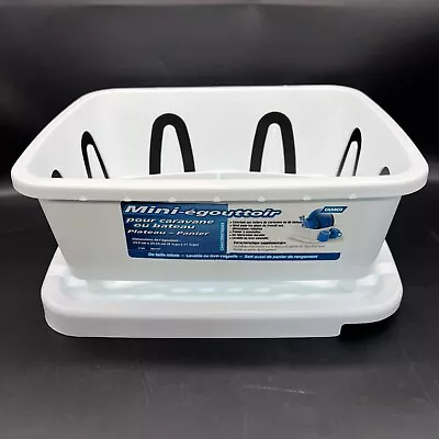 Camco Durable Mini Dish Drainer Rack Tray Perfect RV Sinks Marine Sinks Compact • $14.39