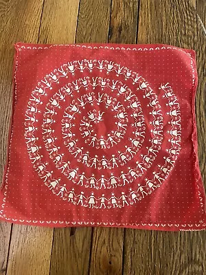 Red Vintage Bandana 16 X 16 Inches • $7