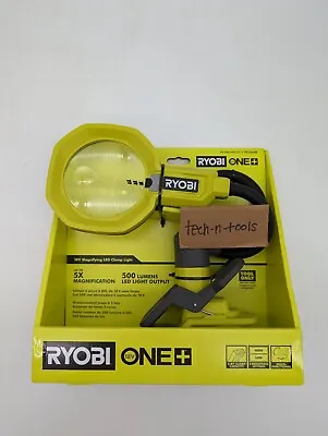 RYOBI 18V Cordless Flexible Magnifying LED Clamp Work Light (TOOL ONLY) PCL664B • $32.99