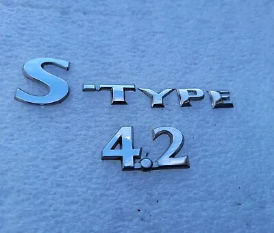 ✅️ 2001-2007 OEM Jaguar S-Type 4.2 Rear Trunk Decklid  Emblem Badge Logo OEM • $30