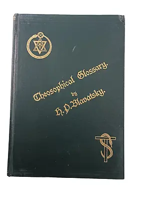 H P Blavatsky Theosophical Glossary METAPHYSICAL & OCCULT 1973 Repro • $69.97