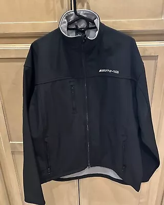 F1 Mercedes AMG Black Men's Softshell Jacket Fleece Lined Jacket 2XL • $55