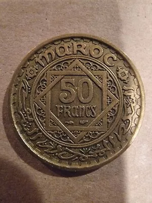 1371 (1952) MOROCCO 50 Francs Fifty Francs Maroc Rare Coin • $75