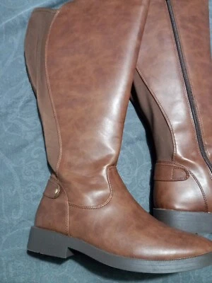 Beautiful Tan Size 7eee Wide Fit Wide Calf Boots Bnwt • £19.99