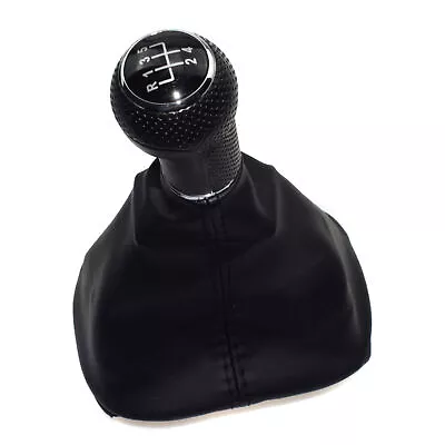 5-SPEED Shift Knob Shifter Gear Boot For 99-2005 VW Golf Bora Jetta GTi R32 MK4 • $12.29