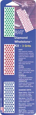 DMT Diamond Whetstone Kit 3pc Grit Multi-Color Knife Sharpening 7EFC • $26.85