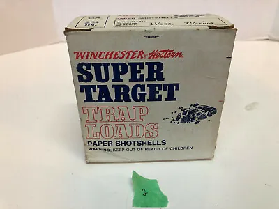 $10.99 • Buy Vintage Shotgun Shell Box Winchester Super Target Trap Loads 25-12ga Empty #2