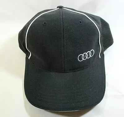$13.99 • Buy Audi Car Black & White Trim Cotton Baseball Strapback Cap/Hat