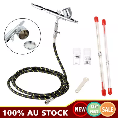 KKmoon Gravity Feed Double Action Airbrush Set Tattoo Manicure Spray Model Tools • $29.99