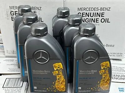 6L. Genuine Mercedes-Benz Engine Oil 5W-40 Synthetic 1.056 Quart 229.5 Certified • $88.99