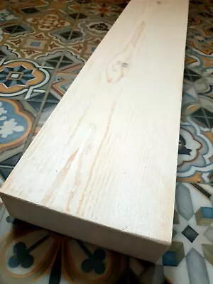 £0.99 • Buy Rustic White Washed Distressed Floating Chunky Reclaimed Wooden Mantel Shelf 