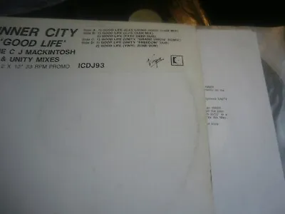 Inner City - Good Life (The C J Mackintosh & Unity Remixes) (2x12  Promo) • £39.99