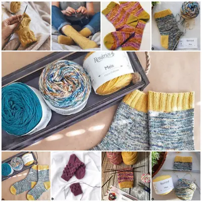 Knitting & Crochet 4ply Sock Yarn - 50g Ball - 70% Merino Wool 30% Polyamide • £4.75