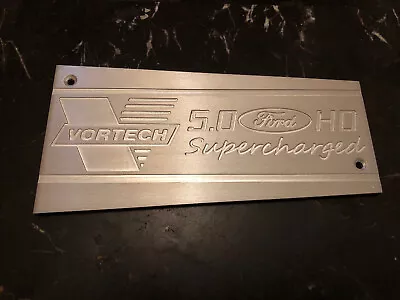 Ford 87-93 5.0 Custom Aluminum Intake Manifold Plate Plaque Vortech Supercharged • $45