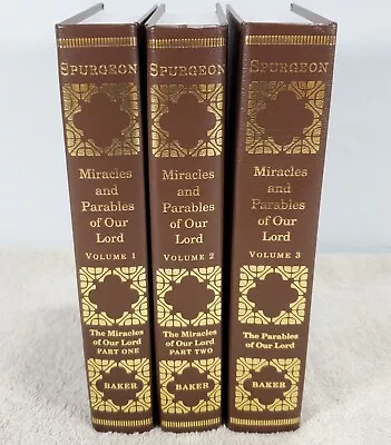 Miracles And Parables Of Our Lord / Charles Spurgeon / 3 Volume Set / Baker HC • $34.99