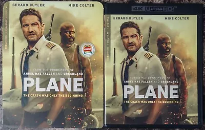 Plane (4K Ultra HD + Digital Copy 2023 W Slipcover) Gerard Butler Mike Colter • $15.99