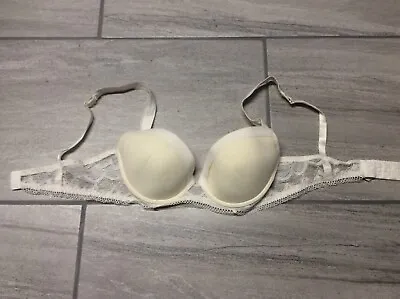 La Perla White Lace Bra Size 36C Underwire  • $85